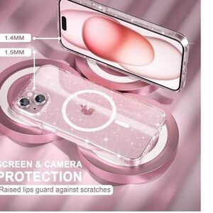 Transparent Glitter Phone Case for iPhone